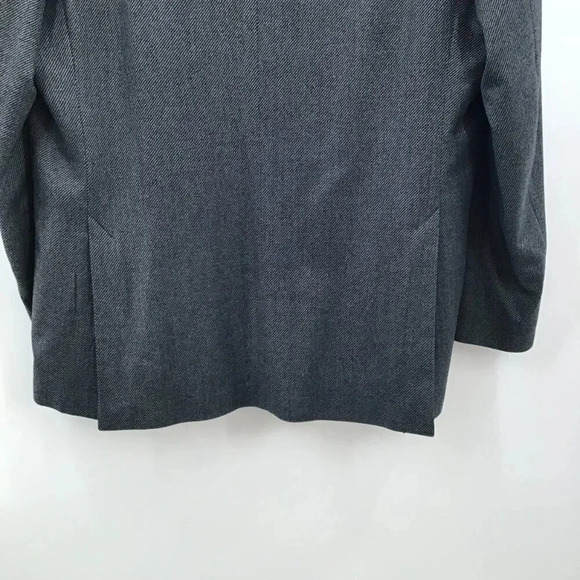 Men's Hardwick Sport Coat Blazer 48 Long Gray Stripe Wool Airwool Made in USA - Picture 9 of 14